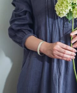 Fog Linen Work Brass Silver Plated (S) Bracelet Herringbone Accessories