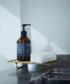 Fog Linen Work Kitchen Accessories Brass Rectangle Wire Rack