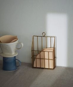 Fog Linen Work Brass Wall Pocket Kitchen Accessories