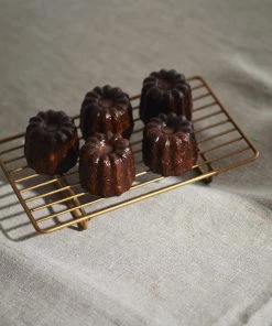 Fog Linen Work Kitchen Accessories Brass Rectangle Wire Rack