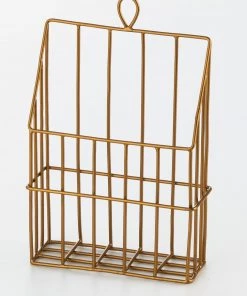 Fog Linen Work Brass Wall Pocket Kitchen Accessories