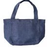 Fog Linen Work Accessories June Tote Bag Denim Blue