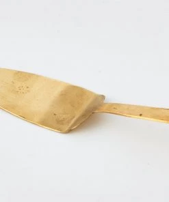Fog Linen Work Brass Cake Server