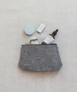 Fog Linen Work Lena Pouch Glen Check Accessories
