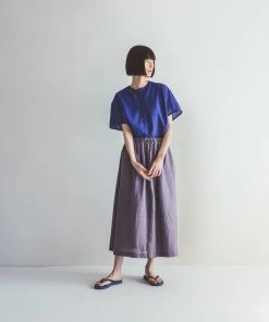 FOG LINEN WORK EUROPE New Arrivals Macey Top IRIS