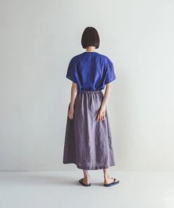 FOG LINEN WORK EUROPE New Arrivals Macey Top IRIS