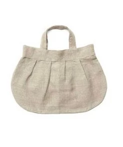 Fog Linen Work Accessories Anne Round Bag Natural