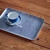 Fog Linen Work Linen Tray M Grey White Stripes Linen Trays