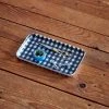 Fog Linen Work Linen Tray S Navy White Checks