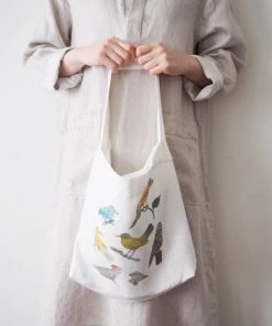 Fog Linen Work Isabelle Boinot Bag "Birds"