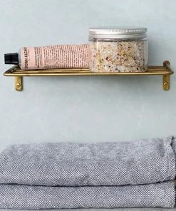 Fog Linen Work Kitchen Accessories Brass Wire Shelf