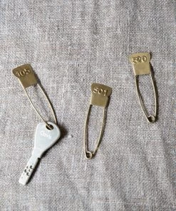 Fog Linen Work Brass Pin With Numbers Accessories