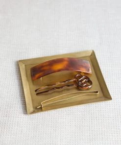 Fog Linen Work Trays & Cutlery Brass Plate Rectangle