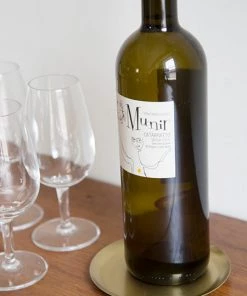 Fog Linen Work Brass Plate Round Medium