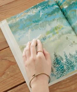 Fog Linen Work Brass Wire Bracelet