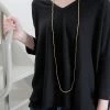 Fog Linen Work Brass Beads Necklace L 2 Fog Linen Work Brass Beads Necklace L