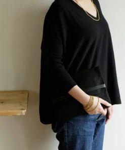 Fog Linen Work Brass Beads Necklace L