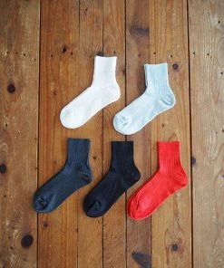 Fog Linen Work Linen Socks Grey Accessories