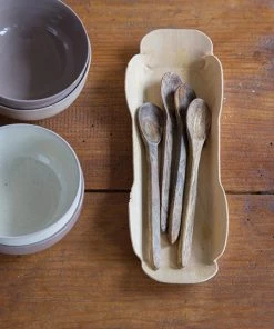 Fog Linen Work Mango Wood Tea Spoon Trays & Cutlery