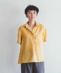 FOG LINEN WORK EUROPE Sasha Top Mais Women's Clothing 10 FOG LINEN WORK EUROPE Sasha Top Mais Women's Clothing