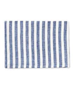 Fog Linen Work Linen Kitchen Cloth Blue White Stripes Kitchen & Table