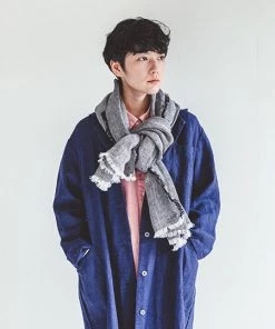 Fog Linen Work Scarves & Hats Tuz Scarf Herringbone