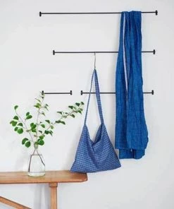 Fog Linen Work Iron Towel Bar Large Bath Accessories