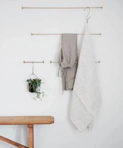 Fog Linen Work Brass Towel Bar Large