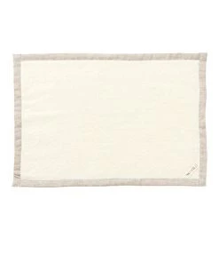 Fog Linen Work Bed & Bath Linen Pile Bath Mat White
