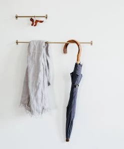 Fog Linen Work Do-it-Yourself Brass Towel Bar Medium