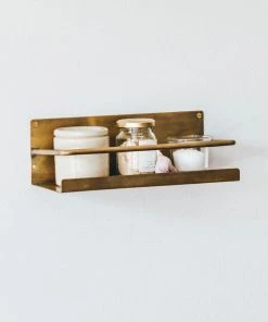Fog Linen Work Brass Shelf