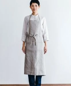 Fog Linen Work Kitchen & Table Full Apron Natural