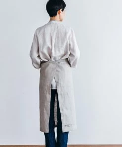 Fog Linen Work Kitchen & Table Full Apron Natural