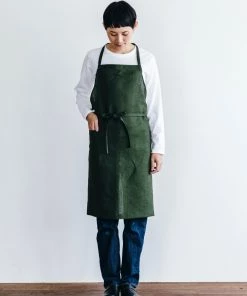 Fog Linen Work Kitchen & Table Linen Daily Apron Green Laurel