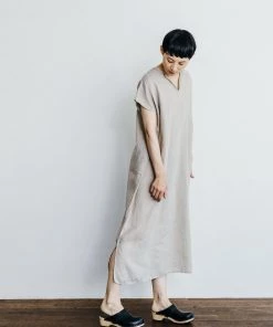 Fog Linen Work Lily French Sleeve Night Shirt