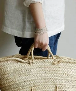 Fog Linen Work Silver Plated Beads Necklace L Jewellery