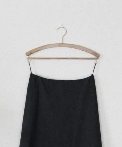 Fog Linen Work Storage Wood Skirt Hanger