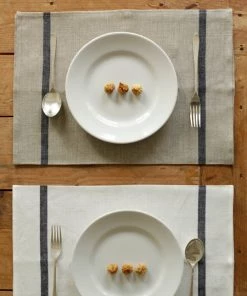 Fog Linen Work Kitchen & Table Thick Linen Kitchen Cloth Natural Navy Stripe 7 Fog Linen Work Kitchen & Table Thick Linen Kitchen Cloth Natural Navy Stripe