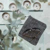 Fog Linen Work Canna Pouch Herringbone Medium Accessories