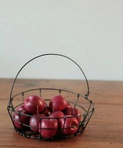 Fog Linen Work Round Basket Kitchen Accessories