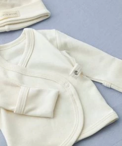 Fog Linen Work Organic Cotton Baby Cap & Cardigan