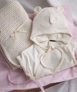 Fog Linen Work Accessories Organic Cotton Baby Pilot Hat