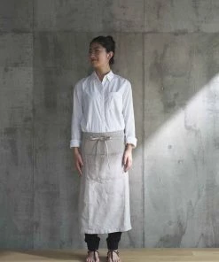 Fog Linen Work Kitchen & Table Linen Garcon Apron Natural