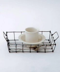 Fog Linen Work Desk Basket Small Baskets
