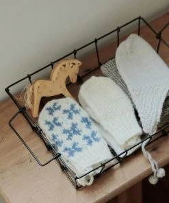 Fog Linen Work Desk Basket Small Baskets