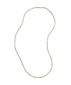 Fog Linen Work Silver Plated Beads Necklace S 7 Fog Linen Work Silver Plated Beads Necklace S