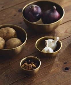 Fog Linen Work Brass Bowl L Trays & Cutlery