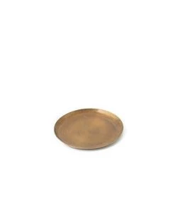 Fog Linen Work Brass Plate Round Medium