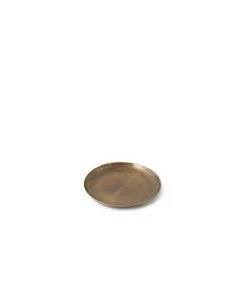 Fog Linen Work Brass Plate Round Small
