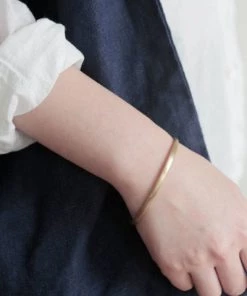 Fog Linen Work Accessories Brass Bracelet Drop